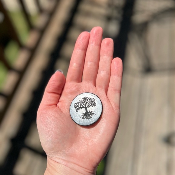 Shungite Tree of Life Laptop Tile Sticker - Picture 1 of 3